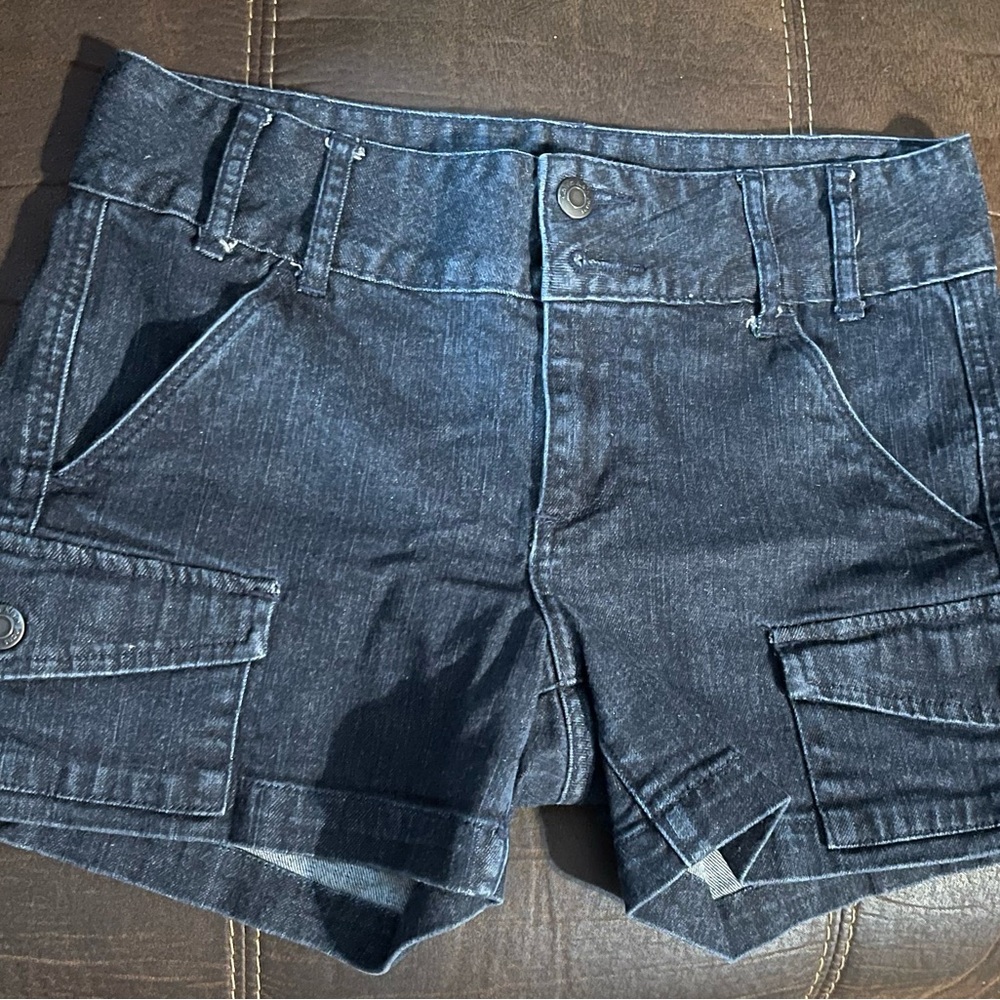 Calvin Klein Dark Blue Denim Women Shorts